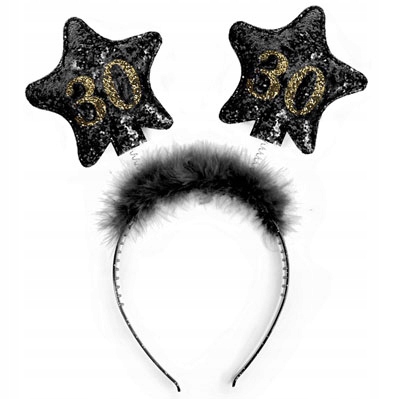 

Opaska urodzinowa Uszy do włosów na 30 Urodziny