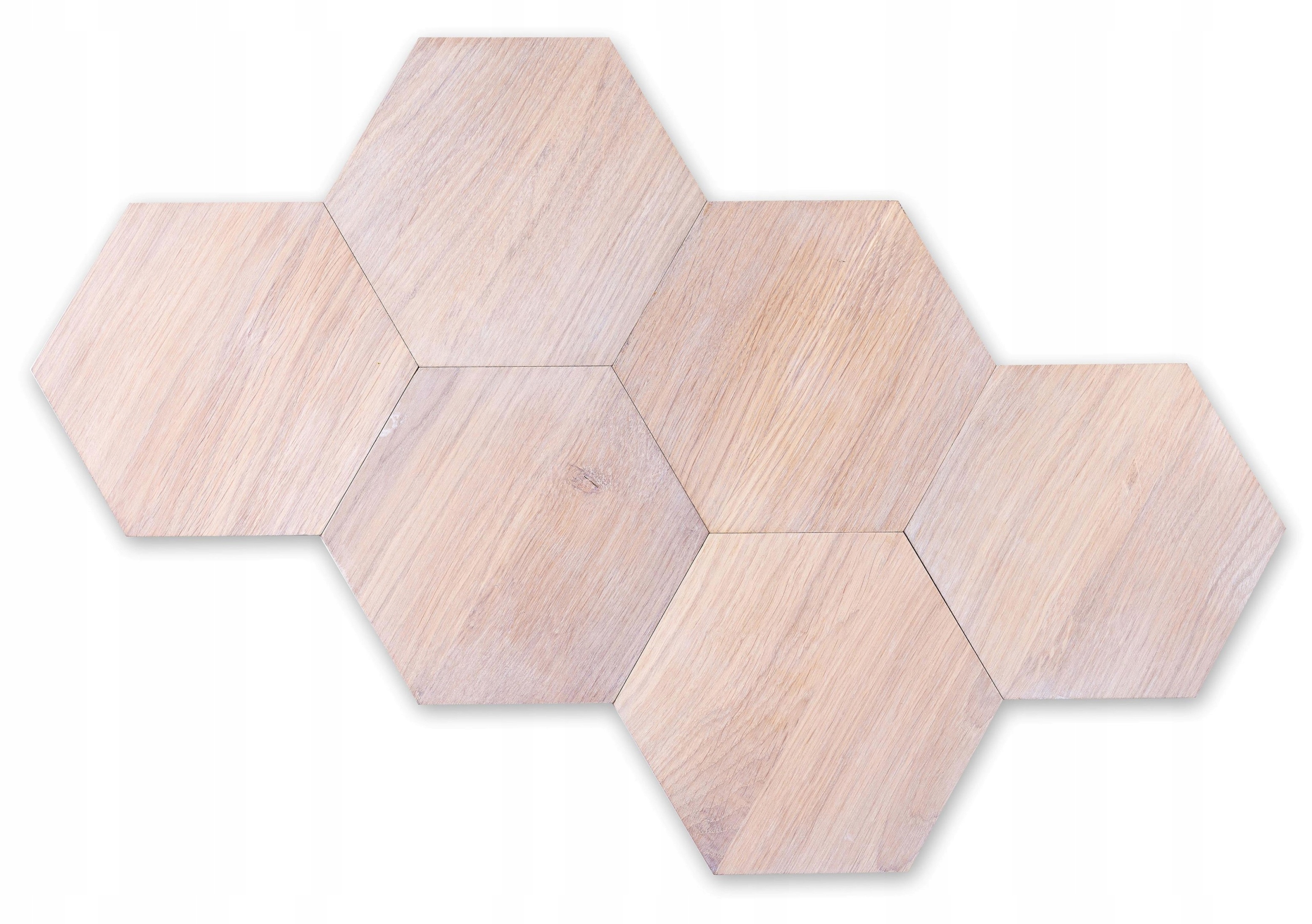 DREWNIANE PANELE ŚCIENNE MOZAIKA HEKSAGONY MAXI 6