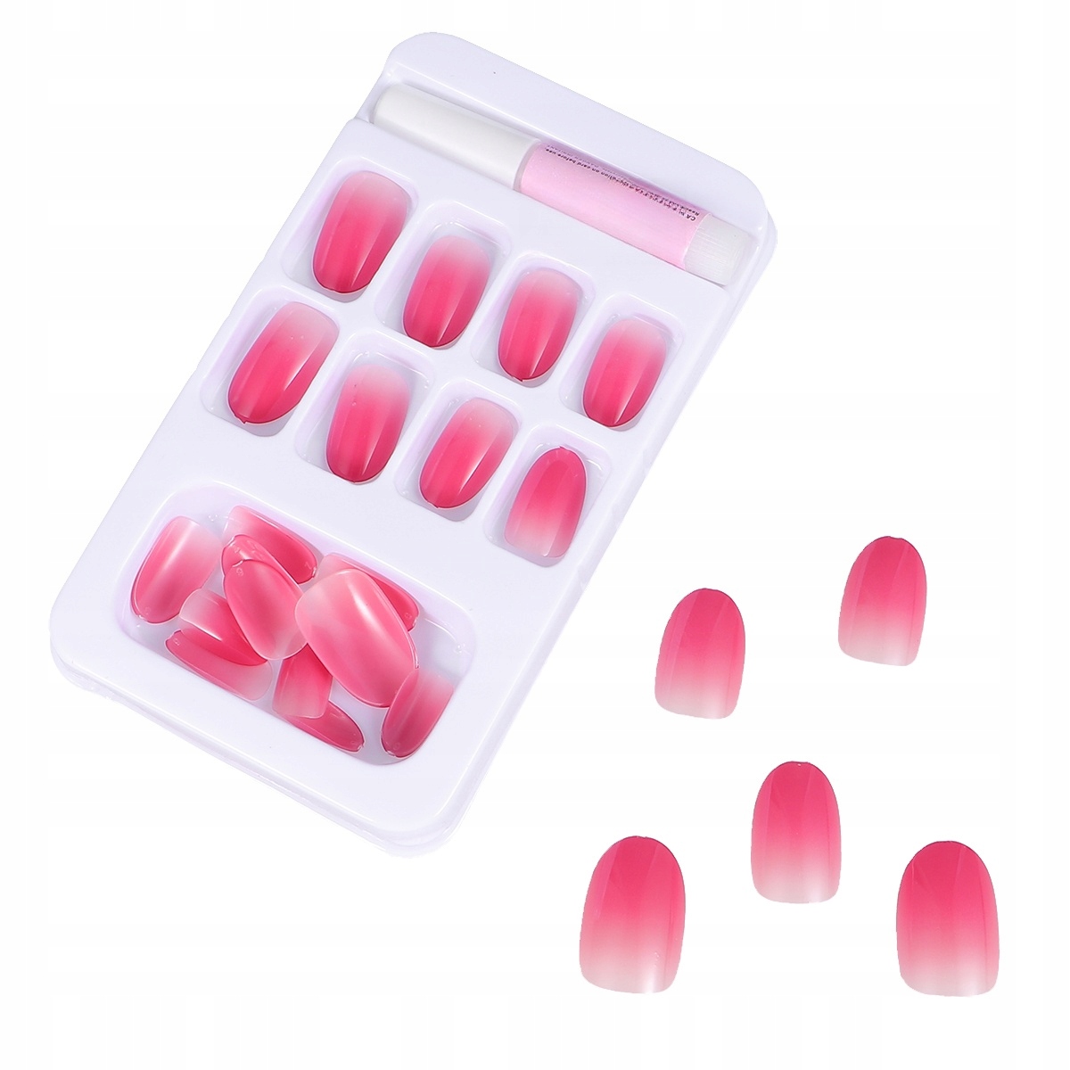 FAŁSZYWE AKRYLOWE PAZNOKCIE KOBIET OWALNE NAKLEJKI Marka bez marki