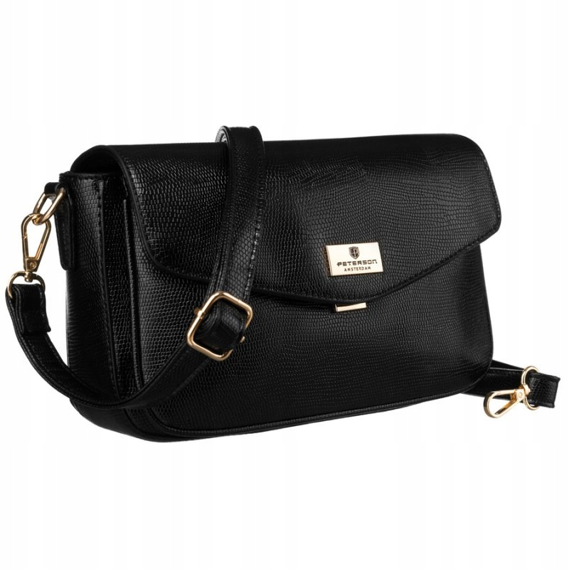 Peterson Dámská klasická kabelka přes rameno s fakturovanou klopou