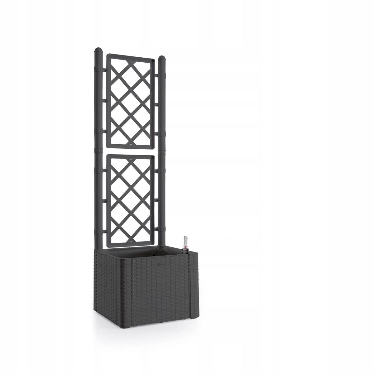 Truhlík samozavlažovací Natural Deluxe 35 ls trelážou/mriežkou, antracit