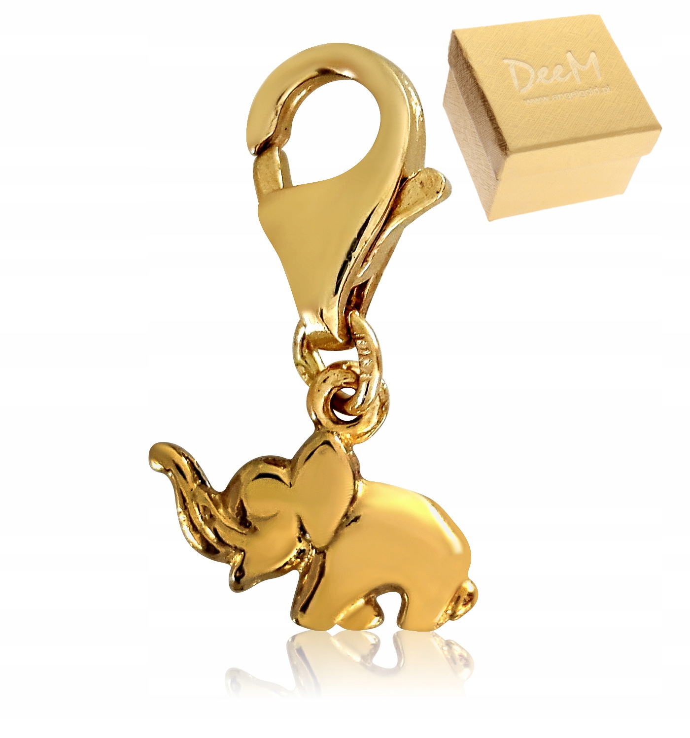

Złoty Charms Słonik Słoń Na Szczęście Złoto 585