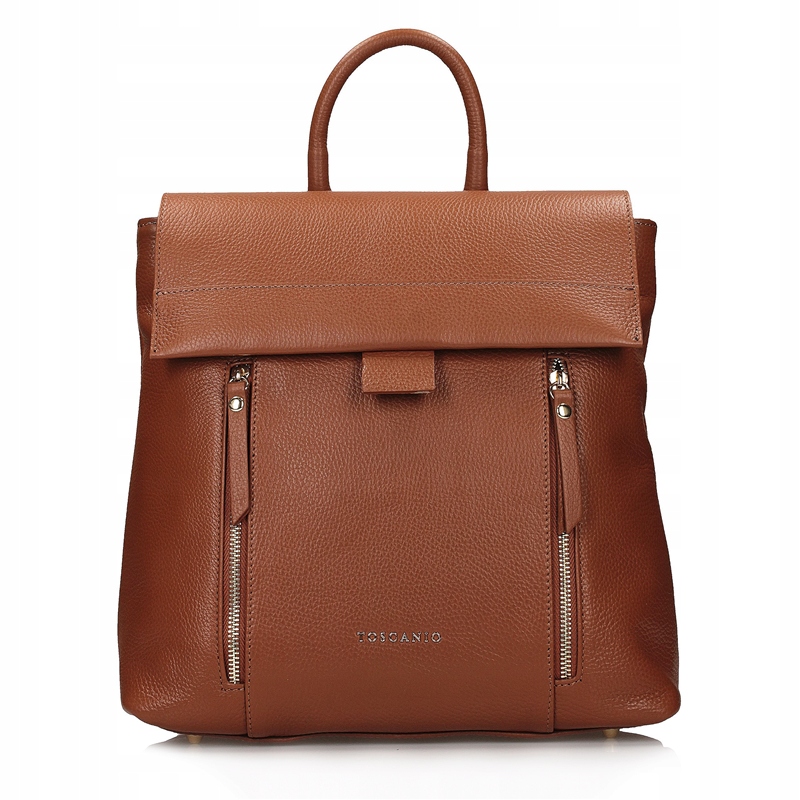 Rudý Batoh Kožený Přírodní kůže Městský Elegantní Toscanio F267