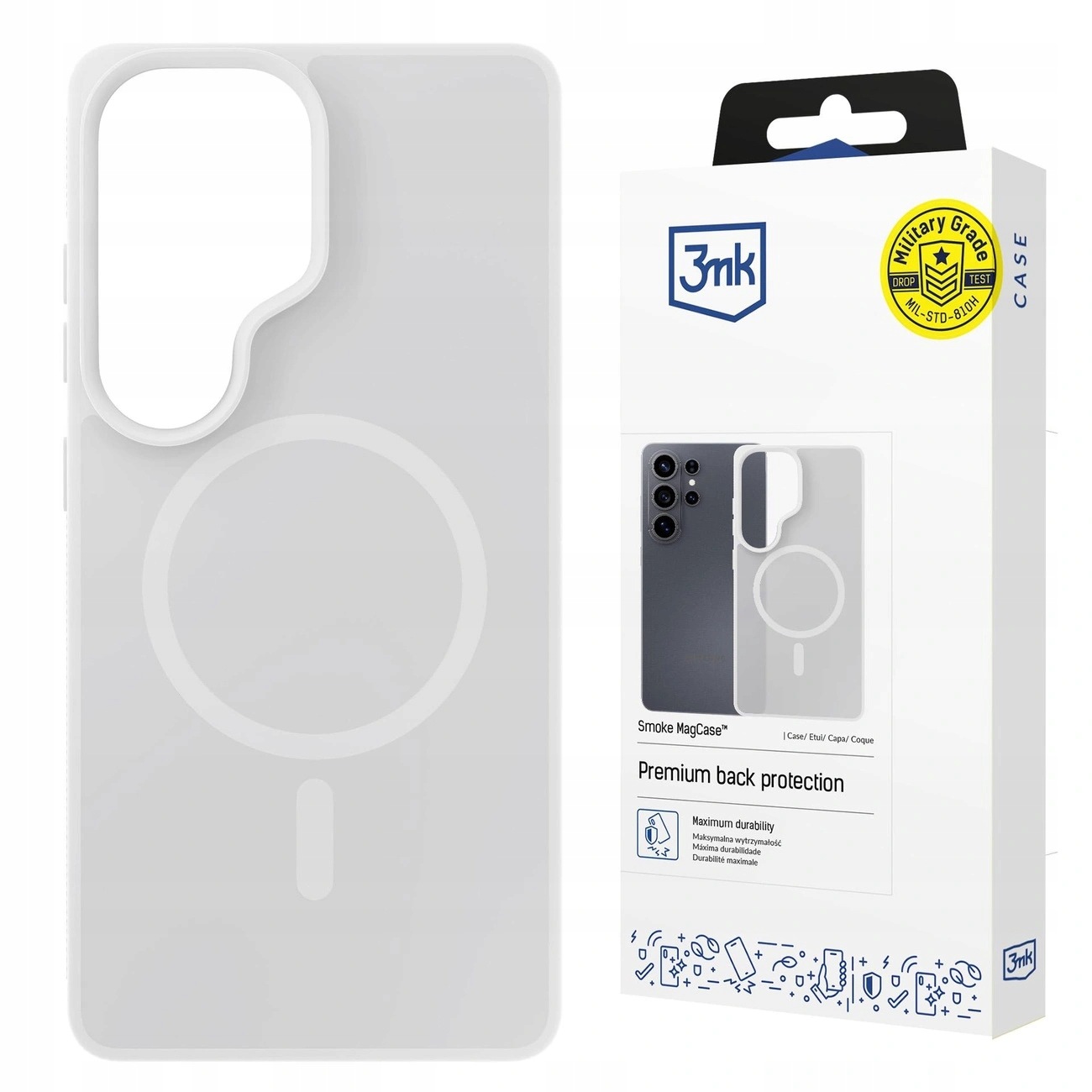 Etui 3mk Smoke MagCase na Samsung Galaxy S26 Ultra białe