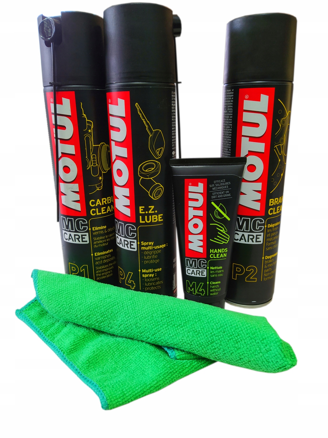 КОМПЛЕКТ ДЛЯ ОБСЛУГОВУВАННЯ МОТОЦИКЛІВ + ТКАНИНА