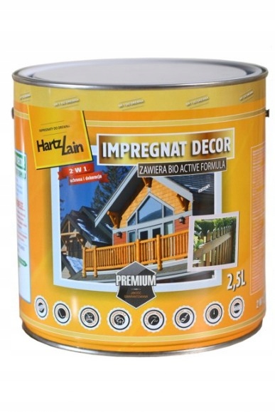 impregnat do drewna Hartzlak Decor 2.5l Orzech