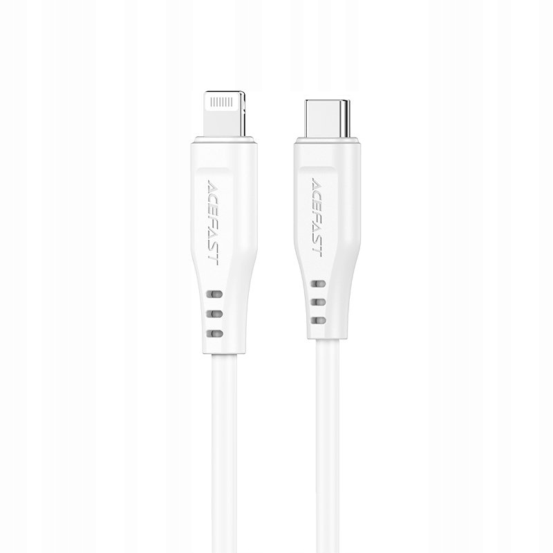 Kabel Acefast C3- 01 Lightning Usb- C Pd 30W 3A 480Mb/ s 1,2m biały