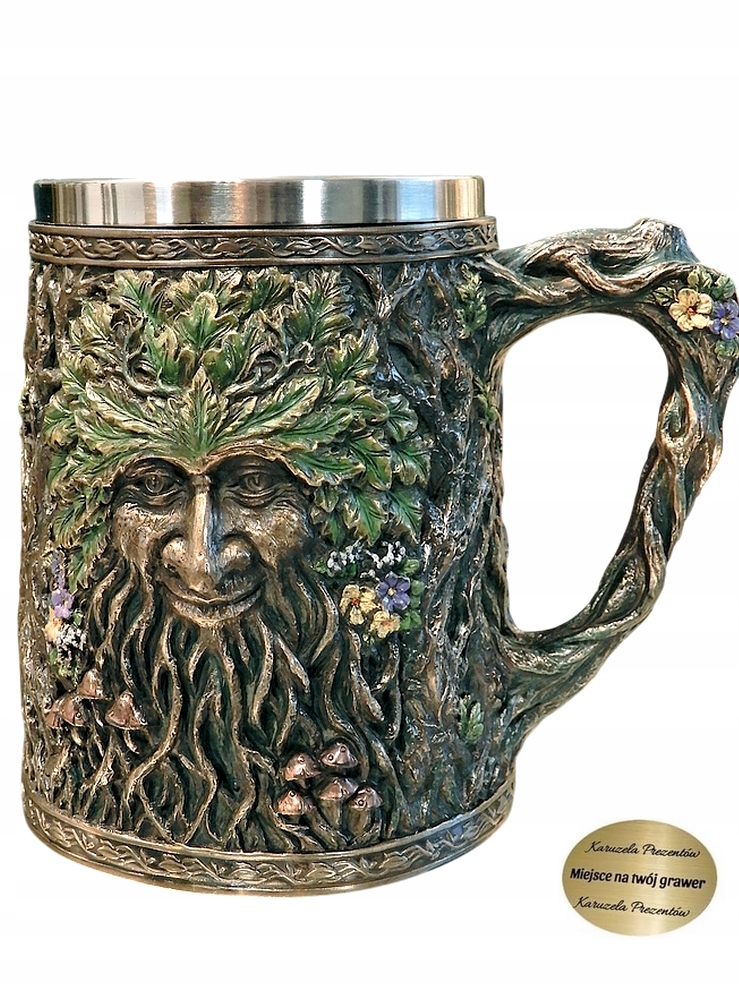 Skvelý Kufel S Mýtickým Greenmanom Lesný Duch, Fantasy Klíma Veronese