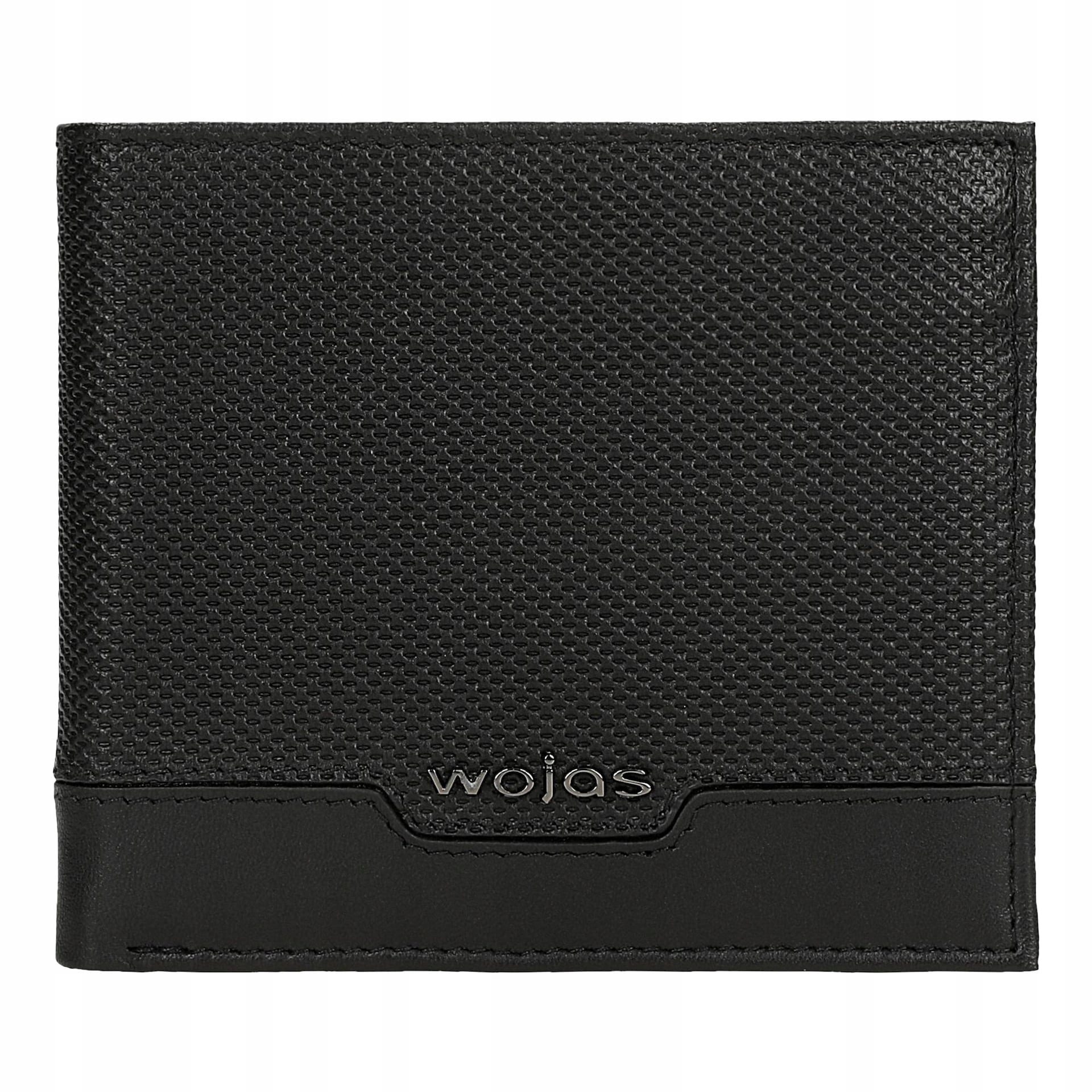 Černá pánská peněženka s efektní strukturou a ochranou Rfid