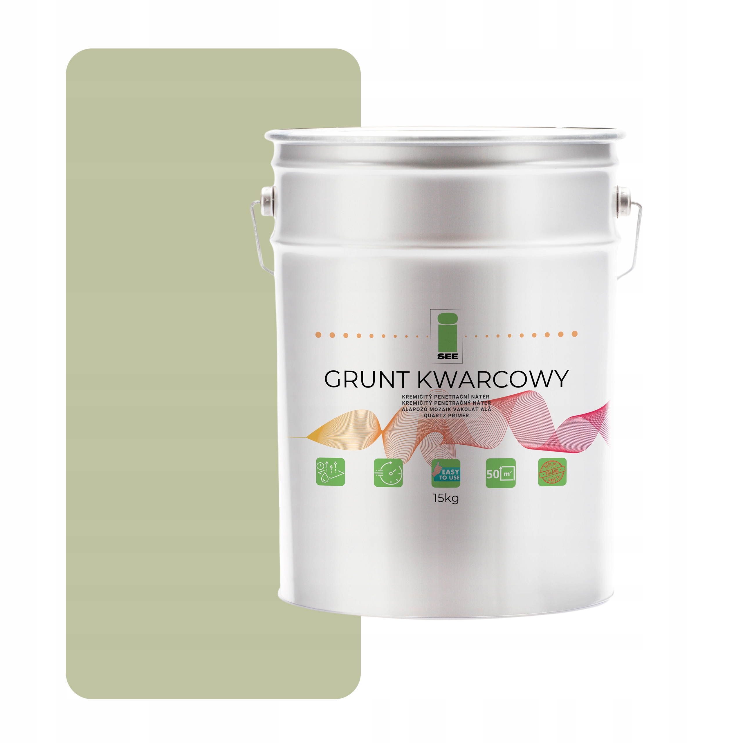 Křemenná Půda Pod Silikonovou Omítku 15 kg Zelená Pistáciová Světlá F483