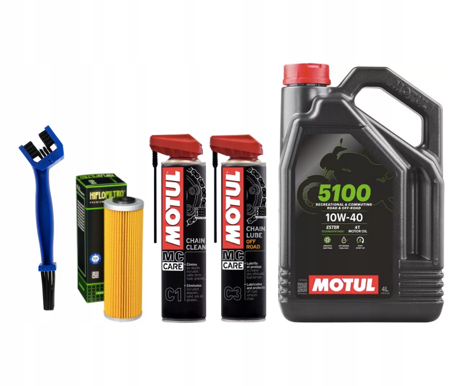 Prehľadový olejový set Ktm 450 505 Sx Atv Motul HifloFiltro
