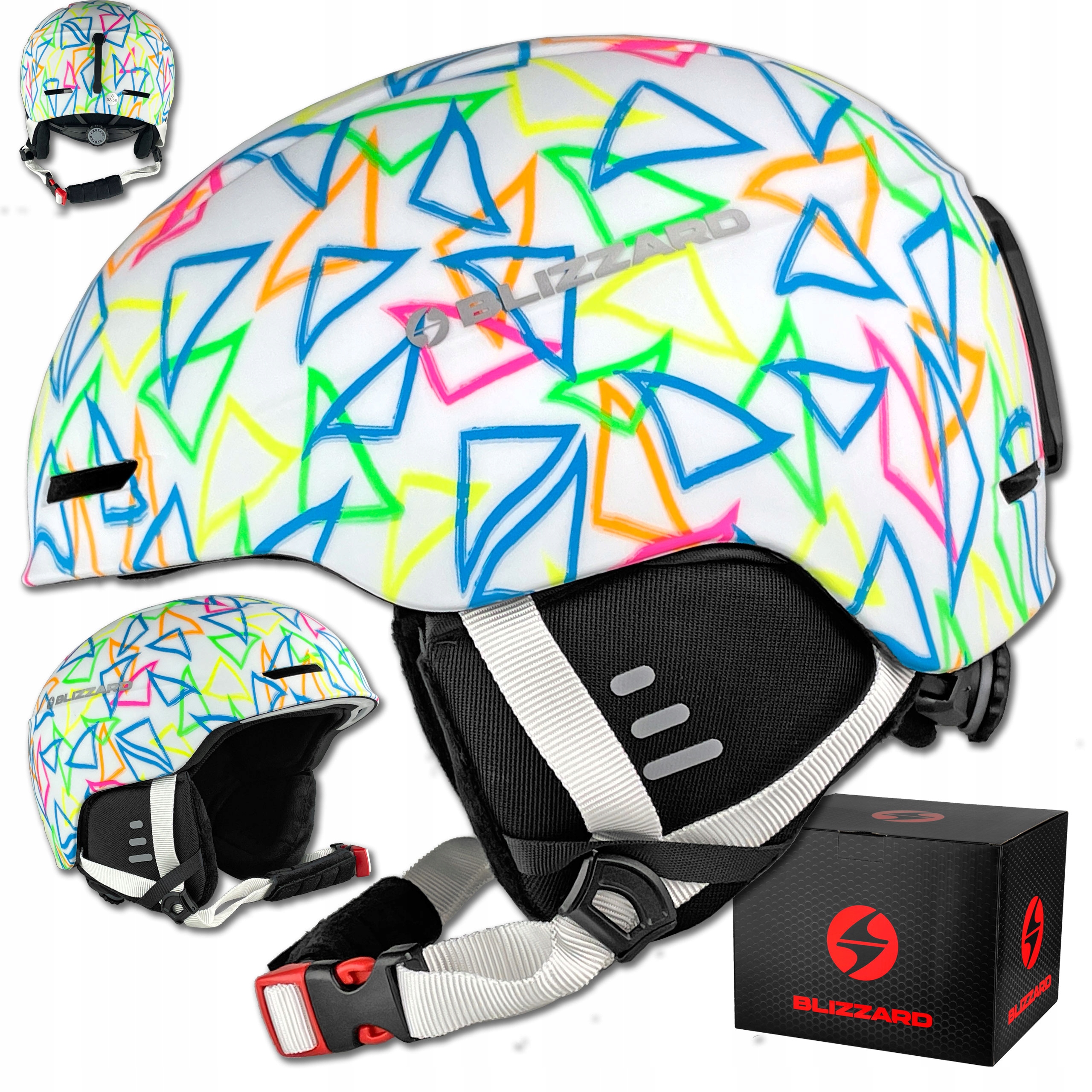 Dětská Juniorská Lyžařská Helma Blizzard Flash Junior Bílá 52-56 cm