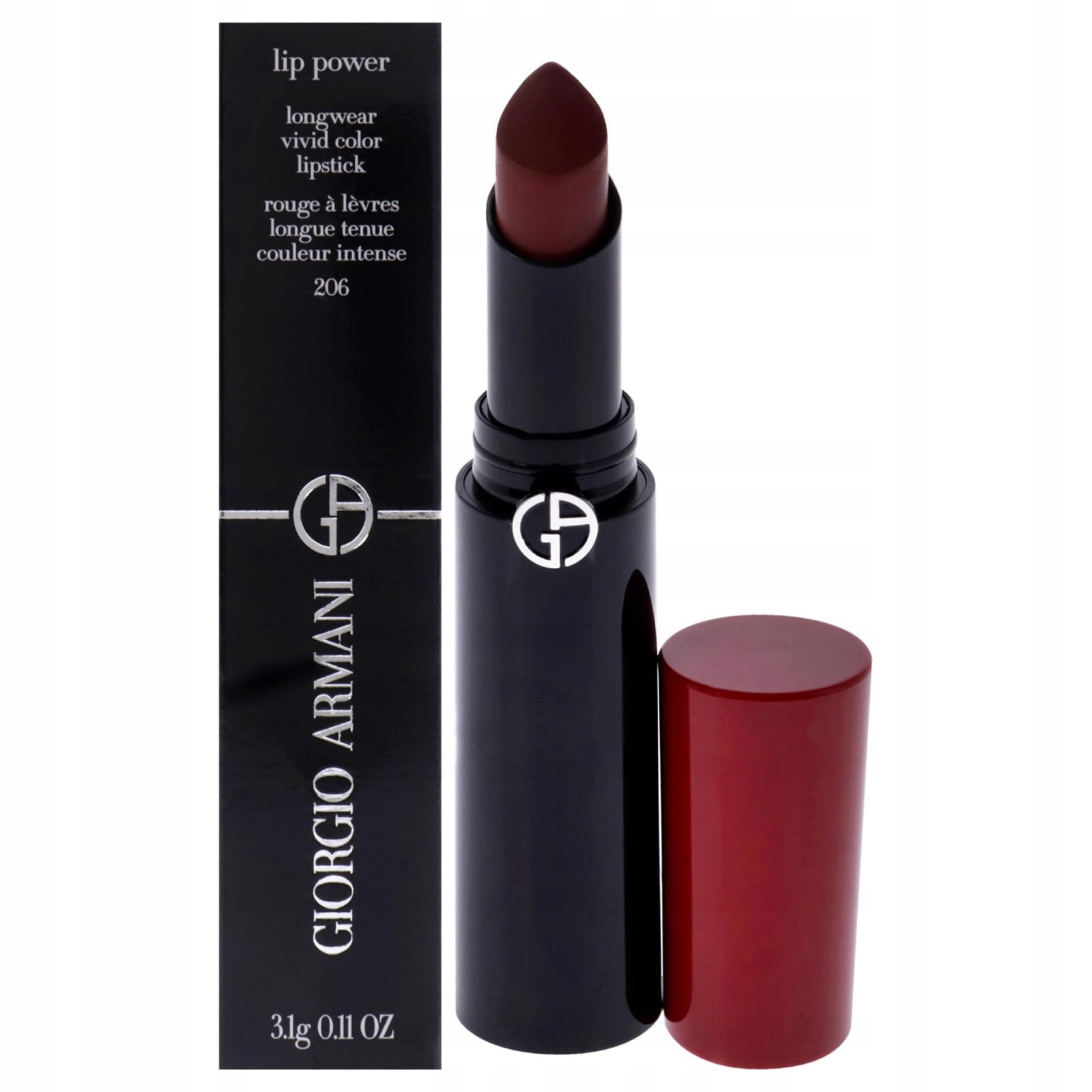 Armani Lip Power Dlouhotrvající Rtěnka 206