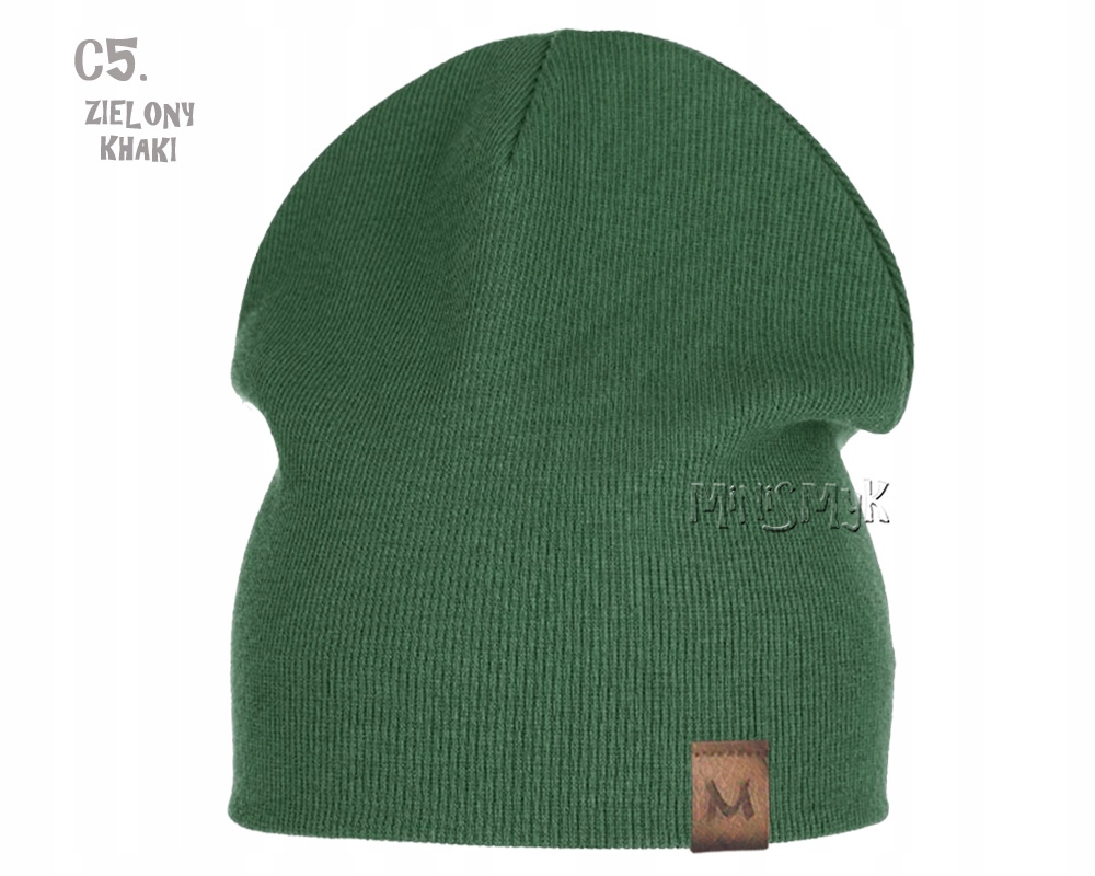 Czapka DWUWARSTWOWA JESIEŃ WIOSNA PRĄŻEK r 46-48 Rozmiar 46-48 cm