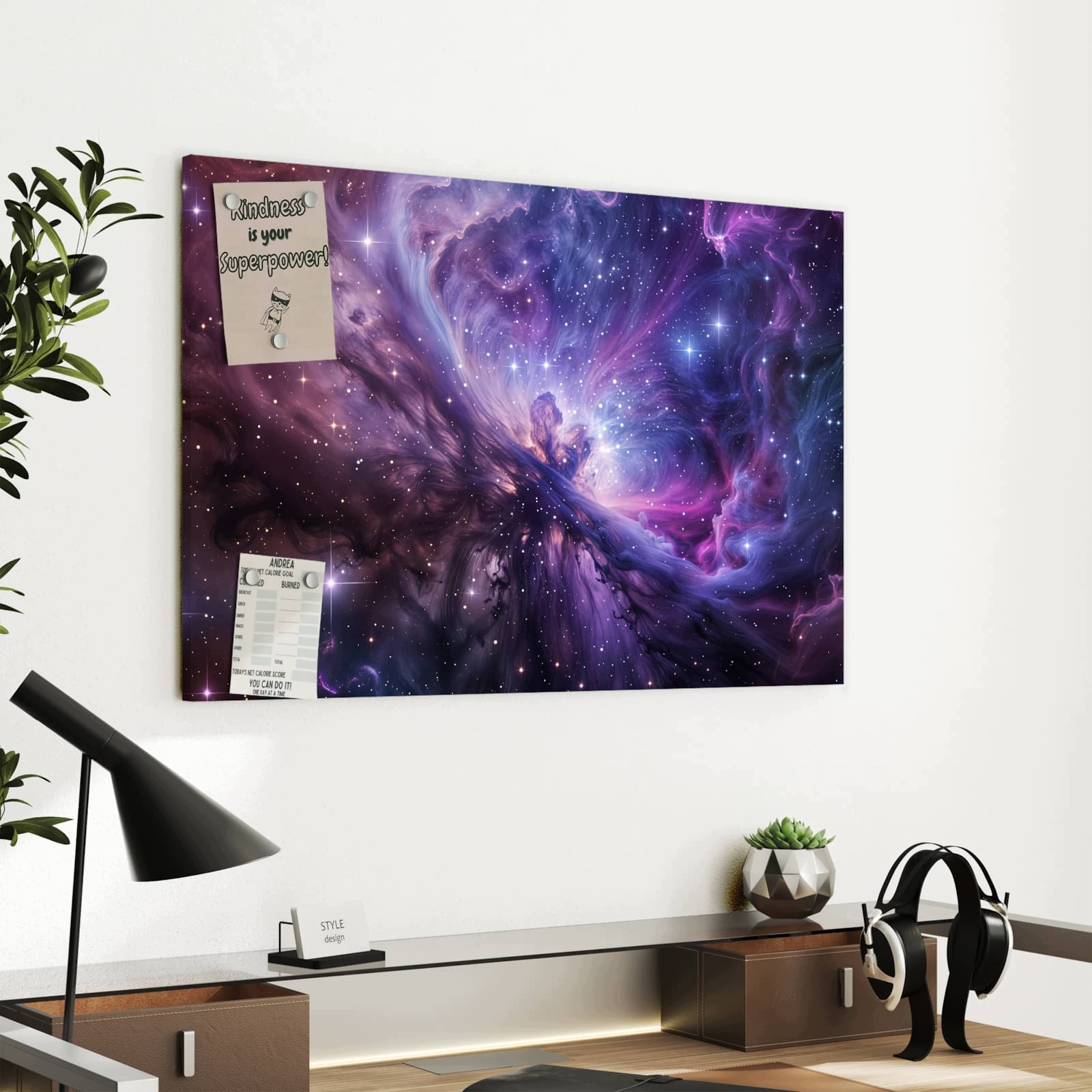 Magnetická tabule Galaktický Záře 60 × 40 cm