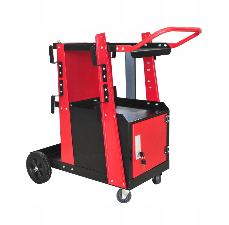 WÓZEK SPAWALNICZY Z ZAMYKANĄ SZAFKĄ DO SPAWARKI MIGOMATU Z PÓŁKĄ NA BUTLĘ EAN (GTIN) 5906058325063