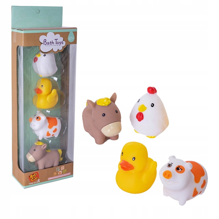 

Askato miekkie zwierzątka do kąpieli gumowe