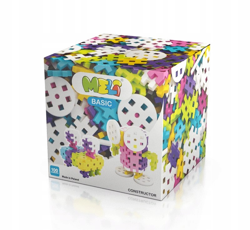 

Klocki Meli Basic Constructor Pink 50058 100 el.