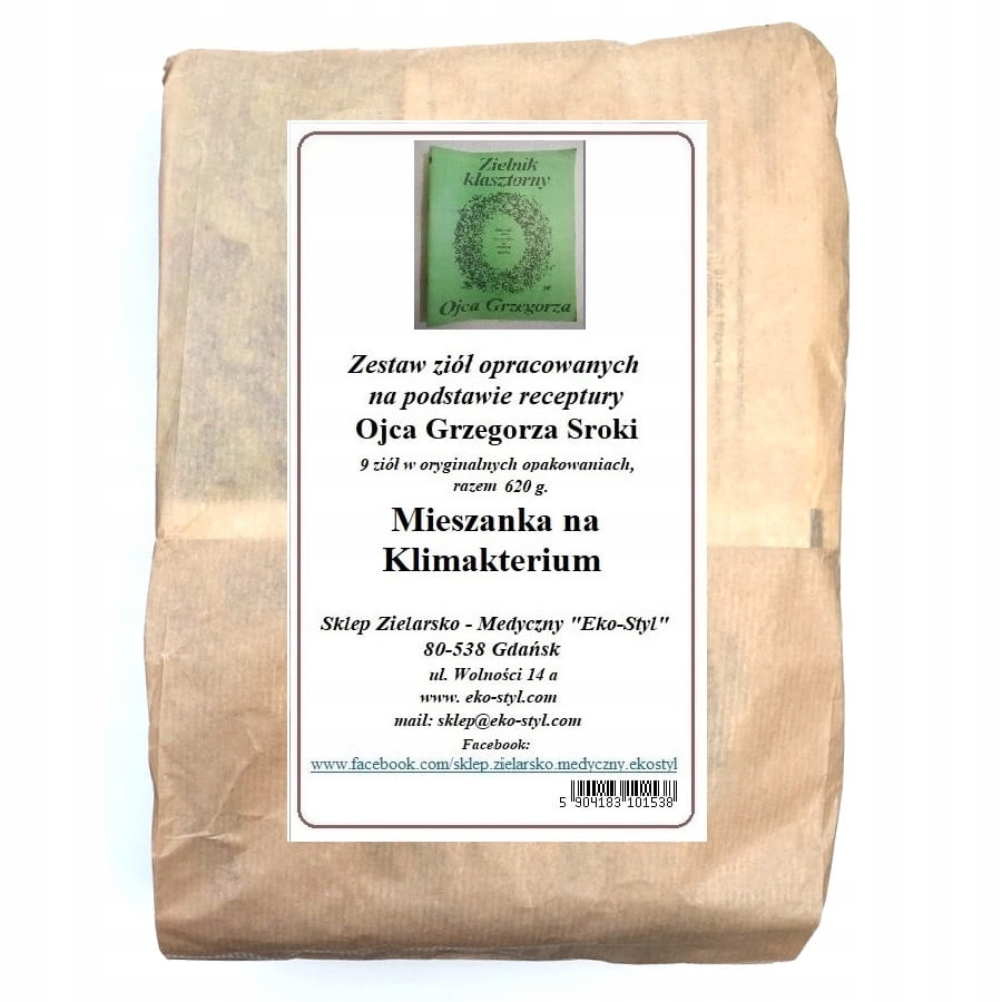Klimakterium-menopauza /620g zioła -zestaw ziół wg rec. O. Sroki -Eko-Styl
