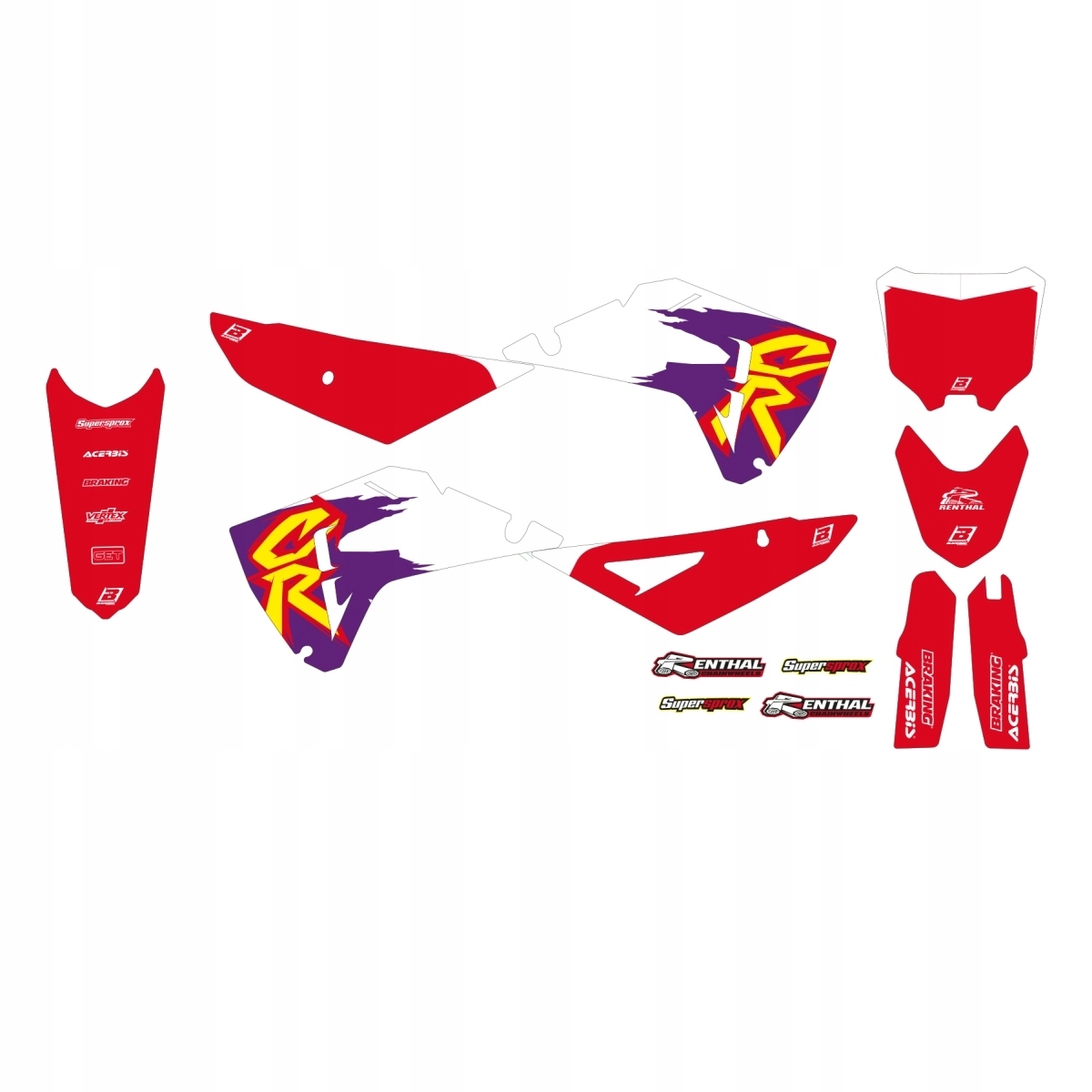 Blackbird Sada Nálepiek (oklein) Honda Crf 250R 25; Crf 450R 25 Retro