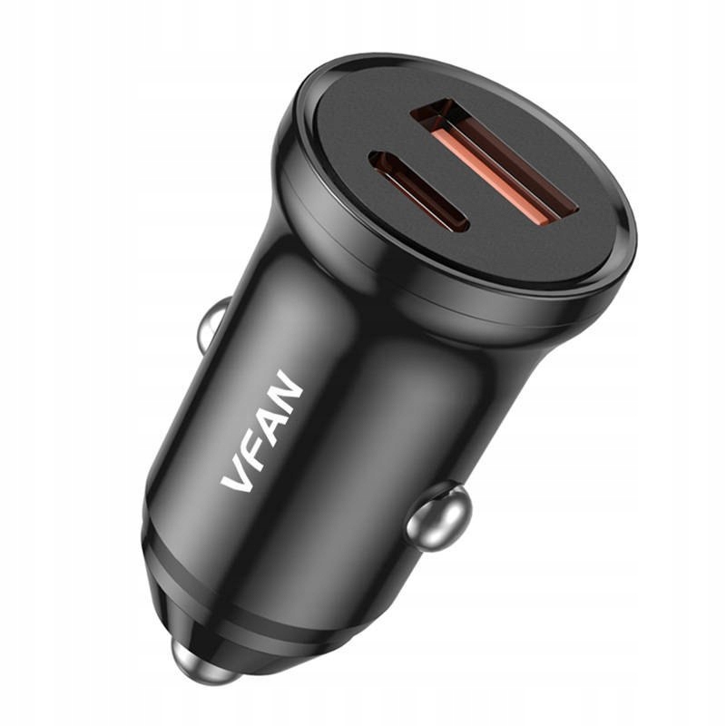 

Ładowarka Samochodowa Vipfan Usb+usb-c 20W Pd Qc