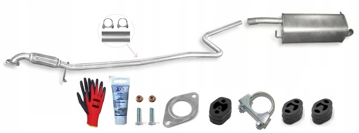 Mazda 2 1.2i 16V 55kW 1.4i 16V 59kW (2003-2007) sada tlumičů bonus