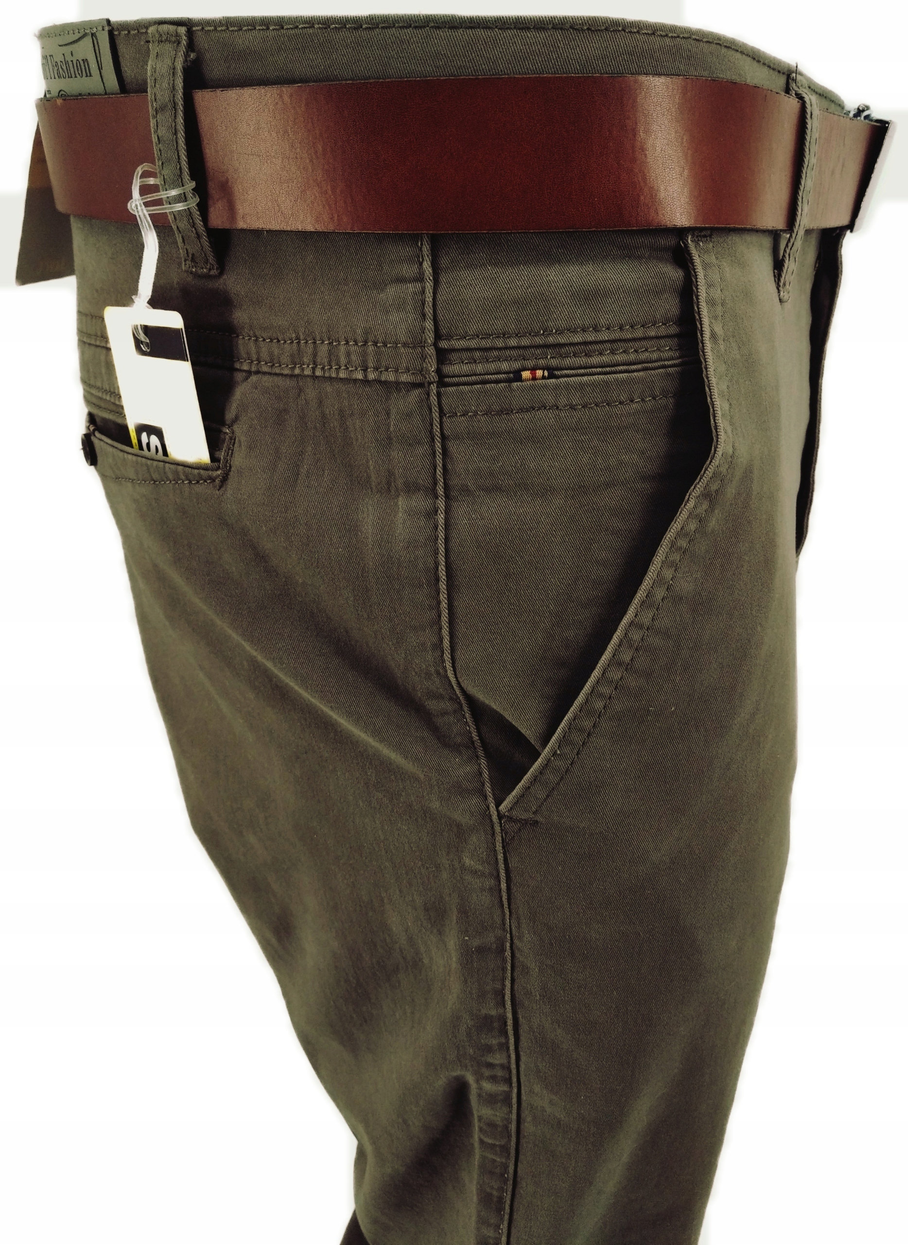 

Spodnie Męskie Kawowe Eleganckie W40 Pas 101-104CM