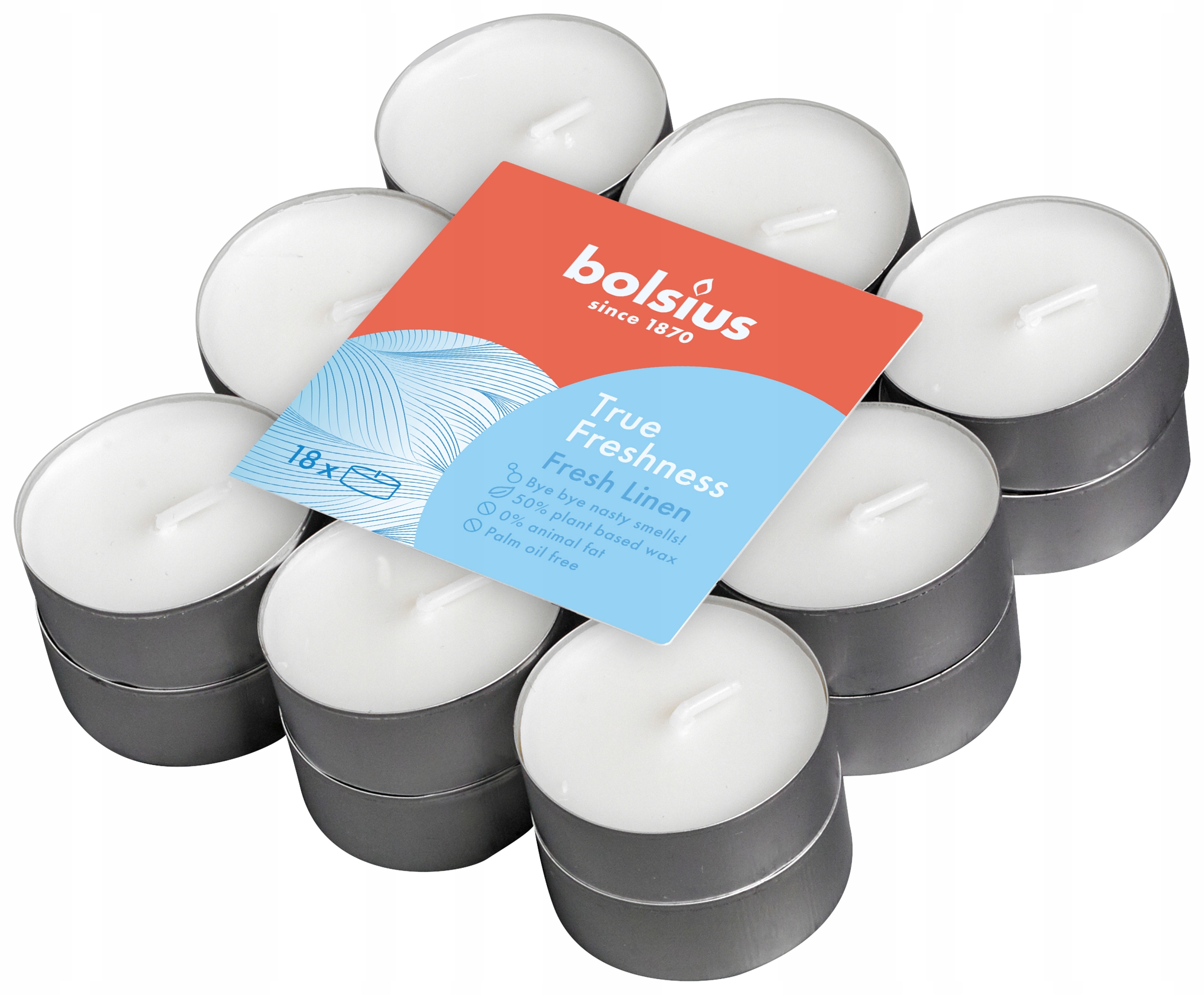 

Bolsius Podgrzewacz Freshness 4h Fresh Linen A'18