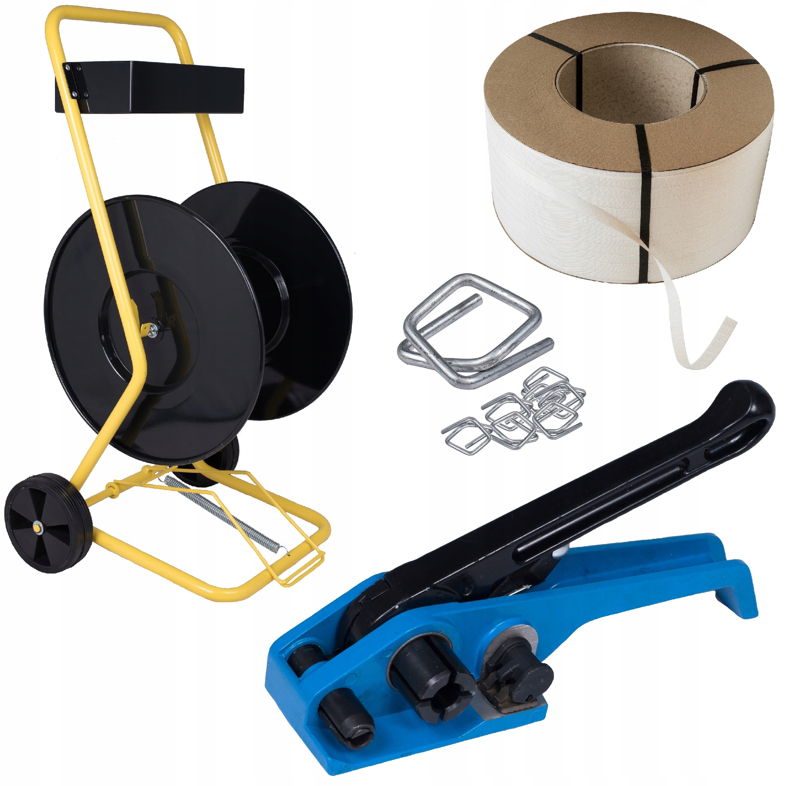 12mm ZESTAW DO TAŚMA PP ZAPINKI WÓZEK NAPINACZ