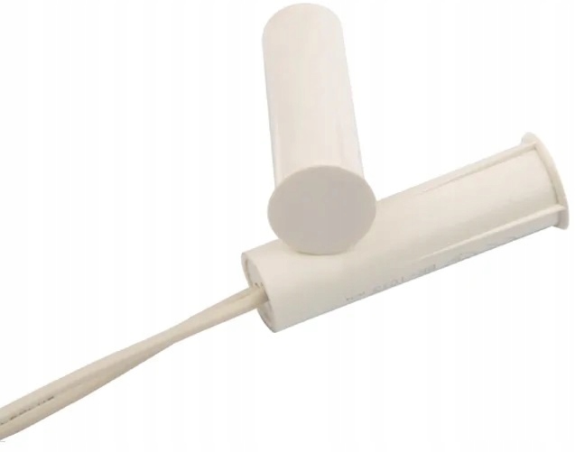 KONTAKTRON CZUJKA CZUJNIK MAGNETYCZNY WPUSZCZANY NC BIAŁY ALARM DRZWI OKNA