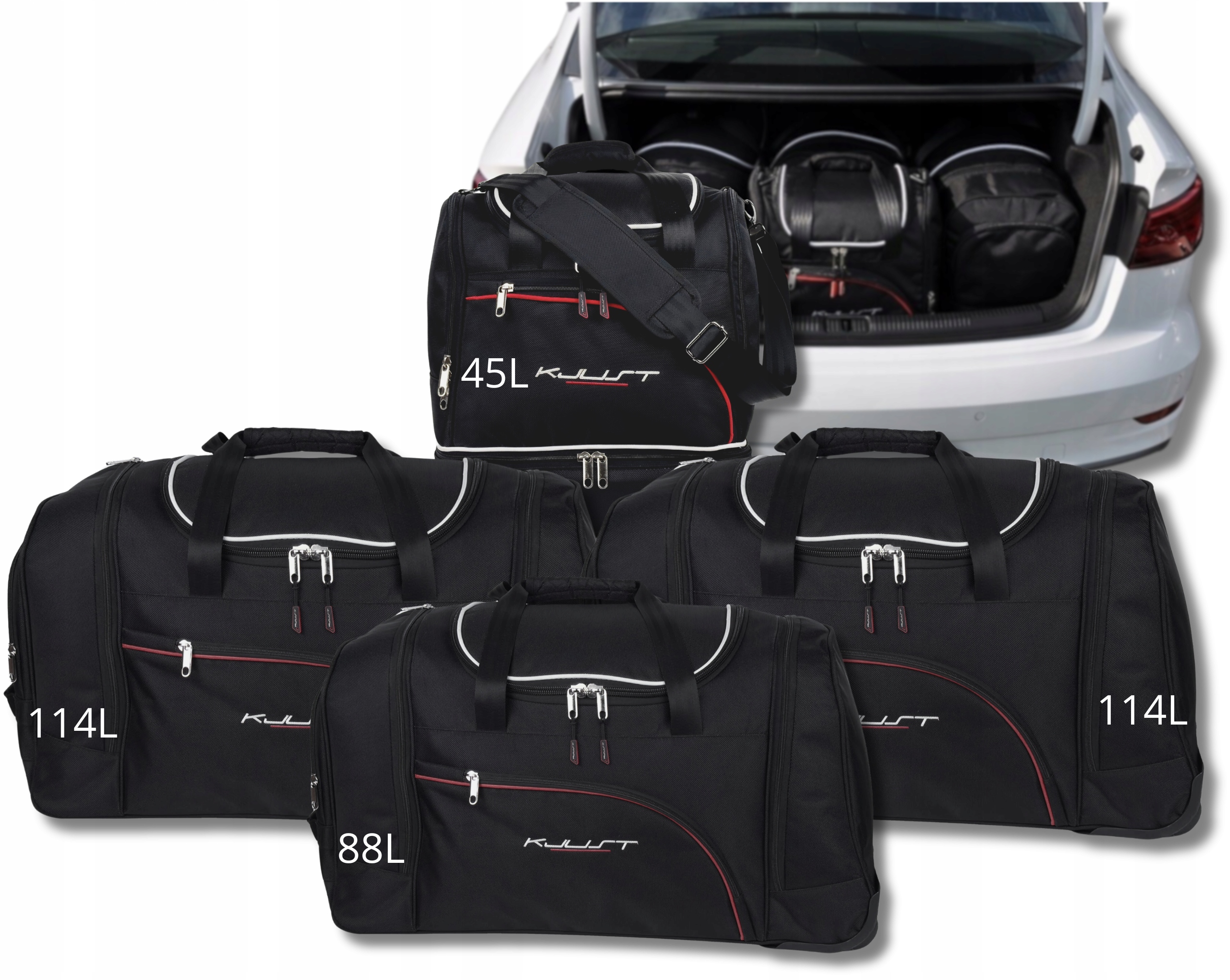 Cestovná Taška Do Kufru Audi A3 Limousine 2013-2020, 4 ks