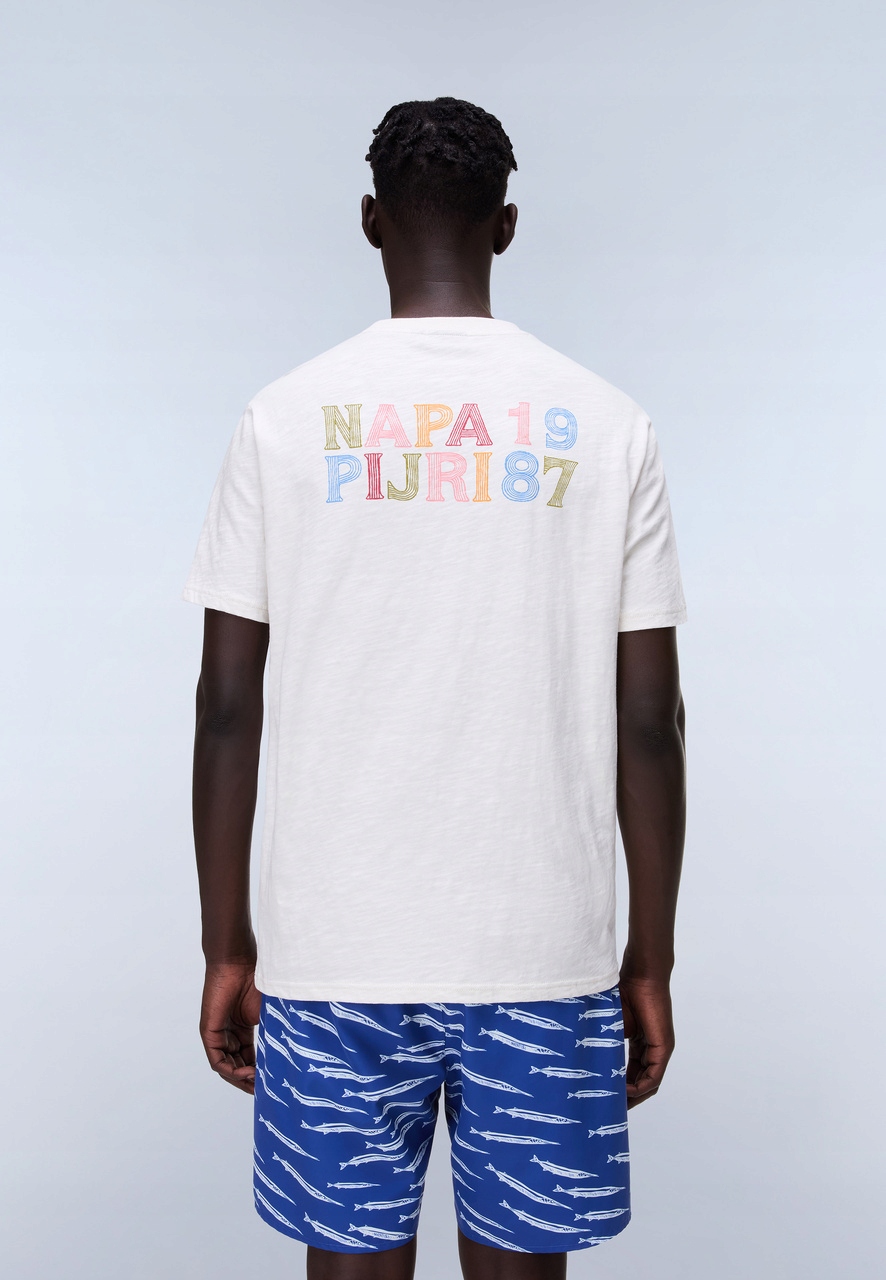 Napapijri Tričko Pánské Elior NA4HZY White Whisper L