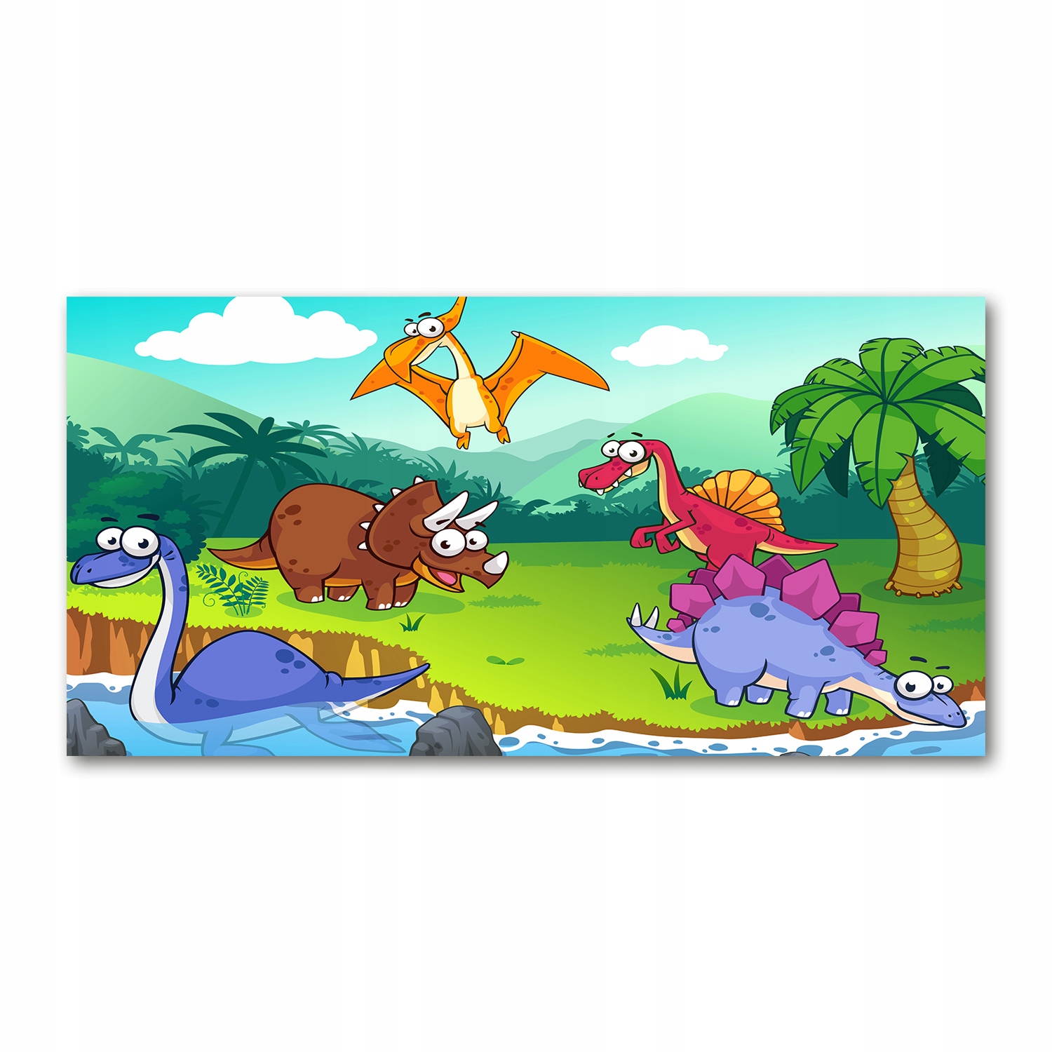 

Foto obraz akryl nowoczesny Dinozaury 120X60 cm