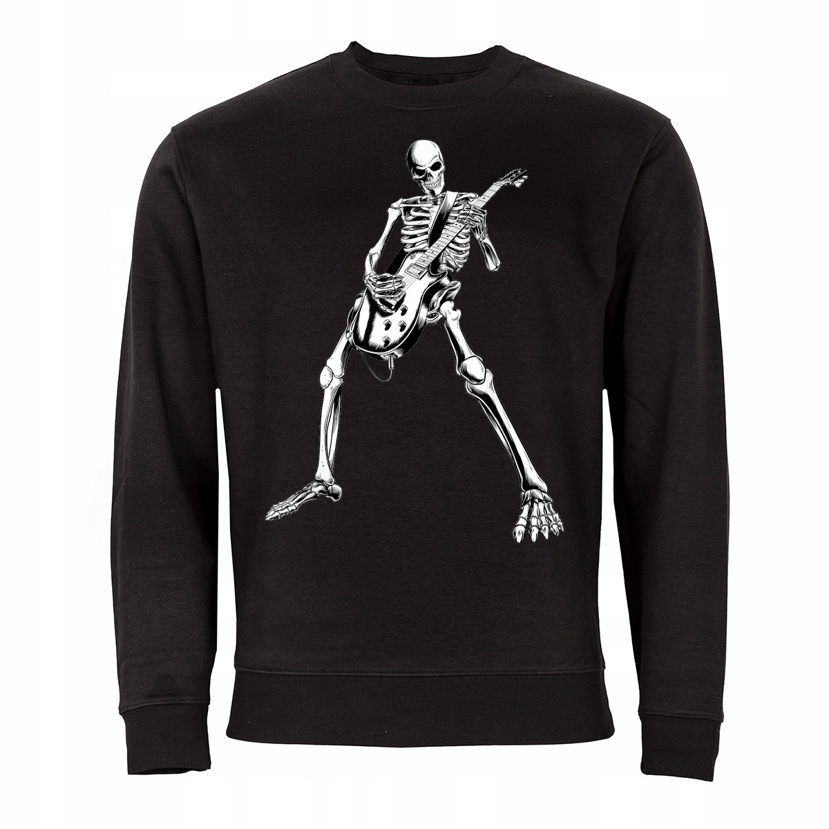 

Czarna Bluza Muzyczna Dla Muzyka Skeleton Gitara