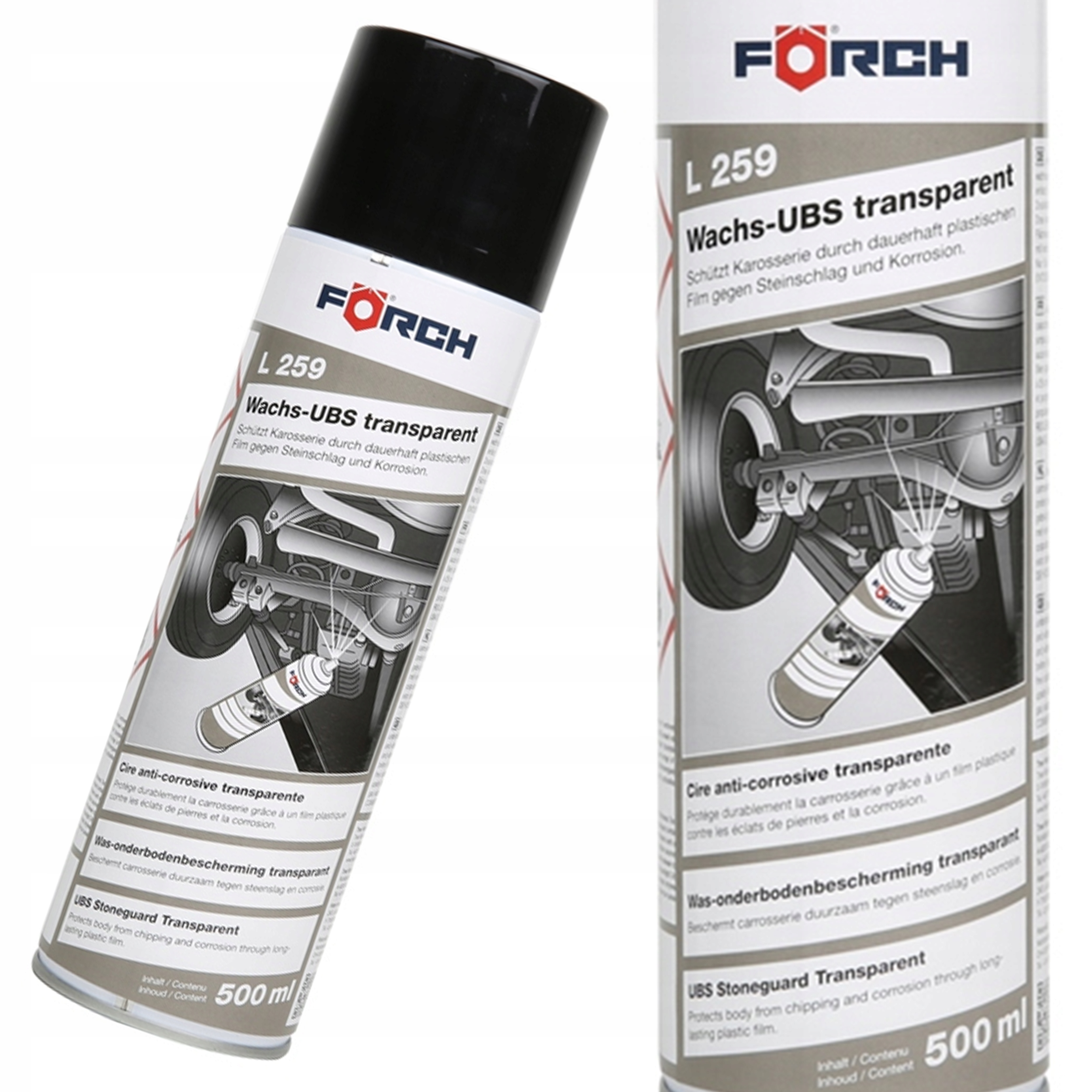 Wosk ochronny do podwozi karoserii Ubs *bezbarwny* Forch L259 500ml