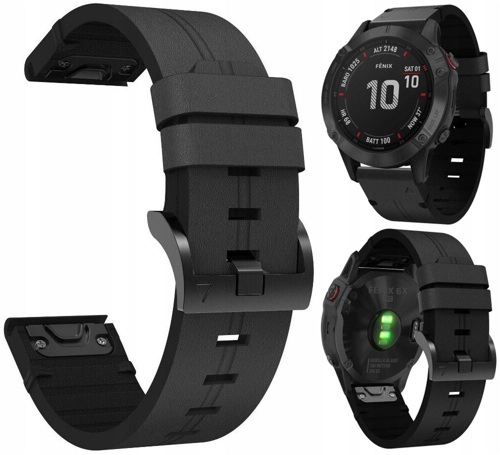 Pasek Quickfit Do Garmin Fenix 3 5X 6X 7X 8 51mm Pro Solar Tactix Descent