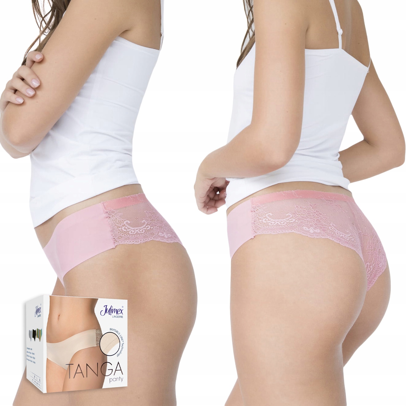 

Figi damskie Julimex Tanga koronkowe majtki L