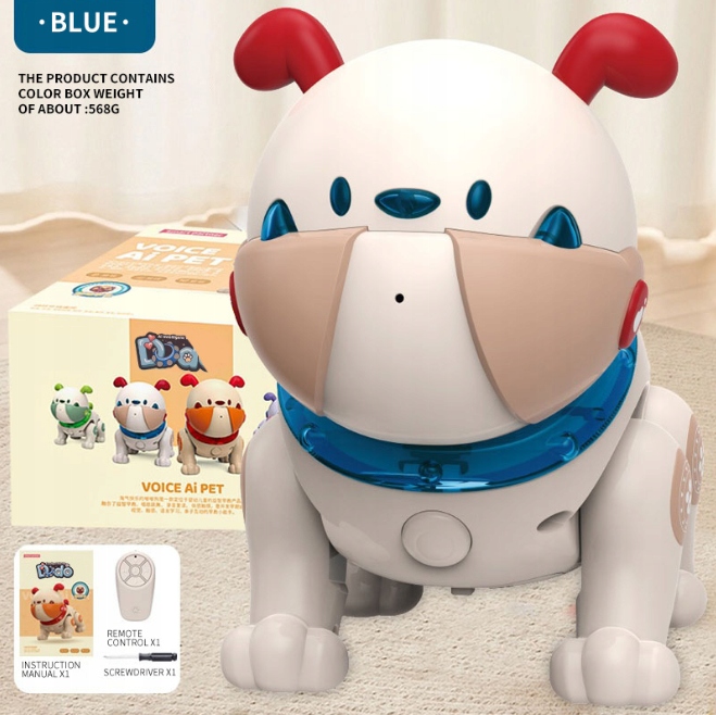 INTERAKTYWNY ZDALNIE STEROWANY PIES ROBOT + PILOT