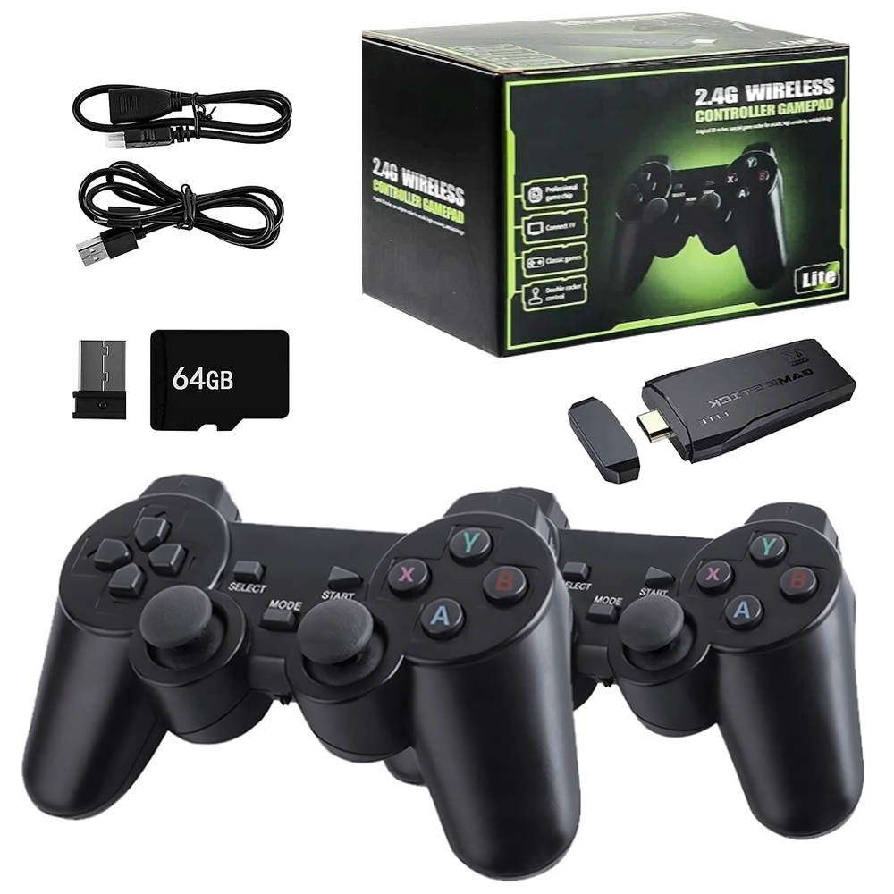 Konsola M8 Retro Tv Hdmi 2 Pady 64GB Ponad 20 Tysięcy Gier