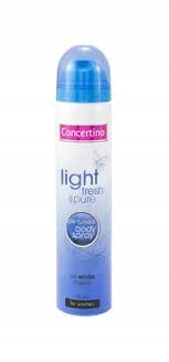 

Concertino Light dezodorant 75ml spray