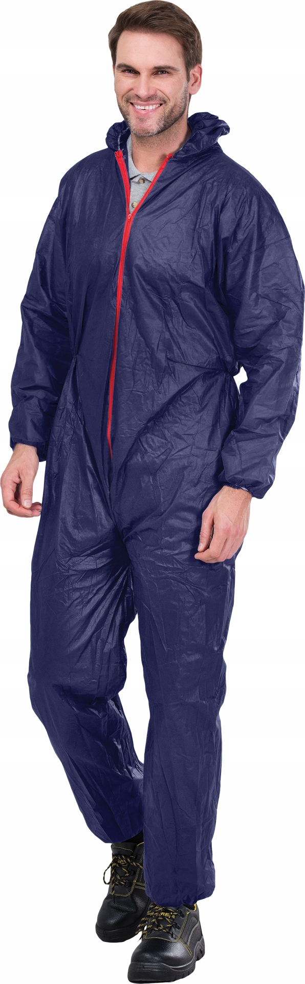 

Kombinezon ochronny granatowy suwak kaptur XXL