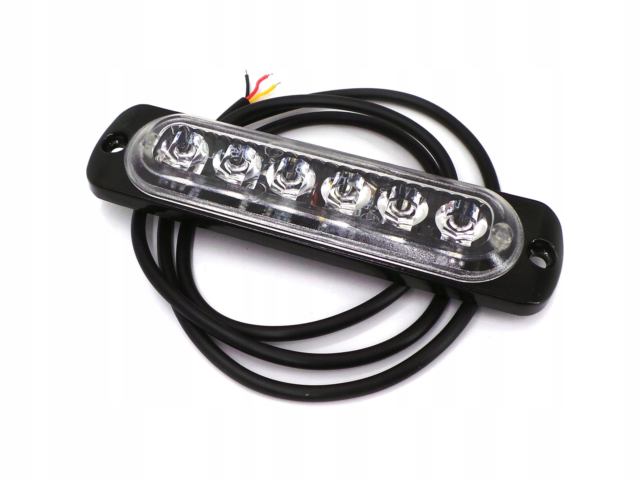 LED zeilona Lampa obrysowa strobo 6 LED 12V-24V