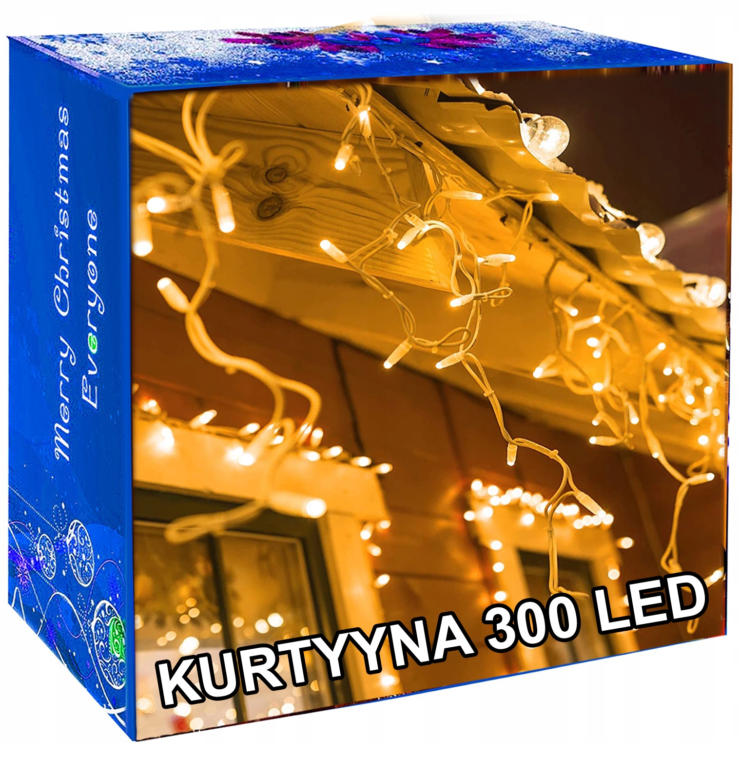 

500 Led Sople Lampki Choinkowe 16M Białe Ciepłe