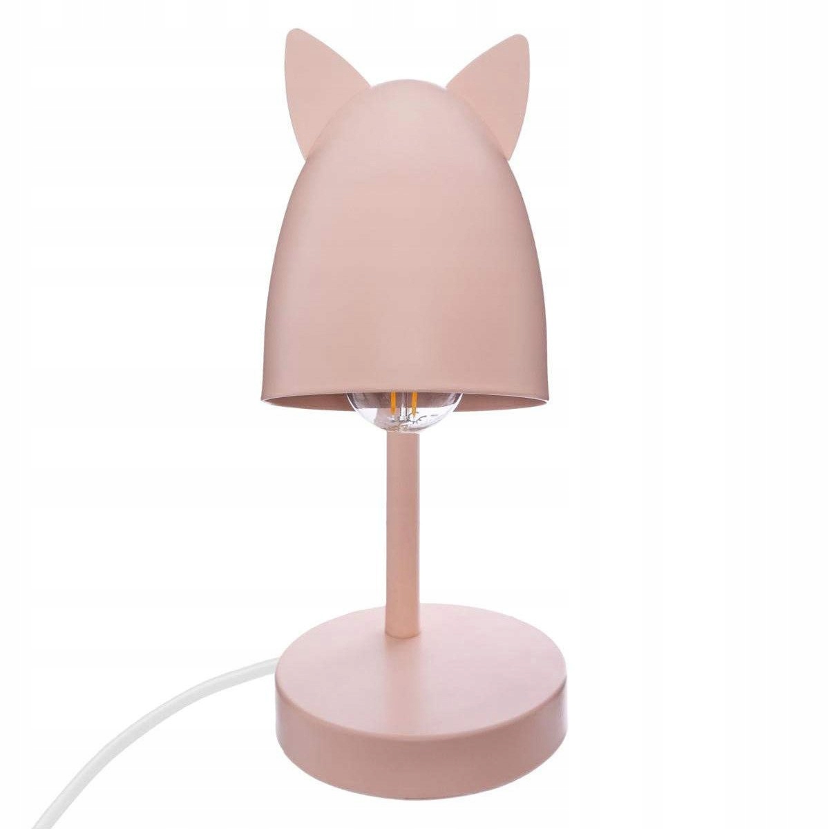 LAMPKA NA BIURKO KOCIE USZY RÓŻ LAMPA metal 31cm, dla dzieci EAN (GTIN) 3560238651223