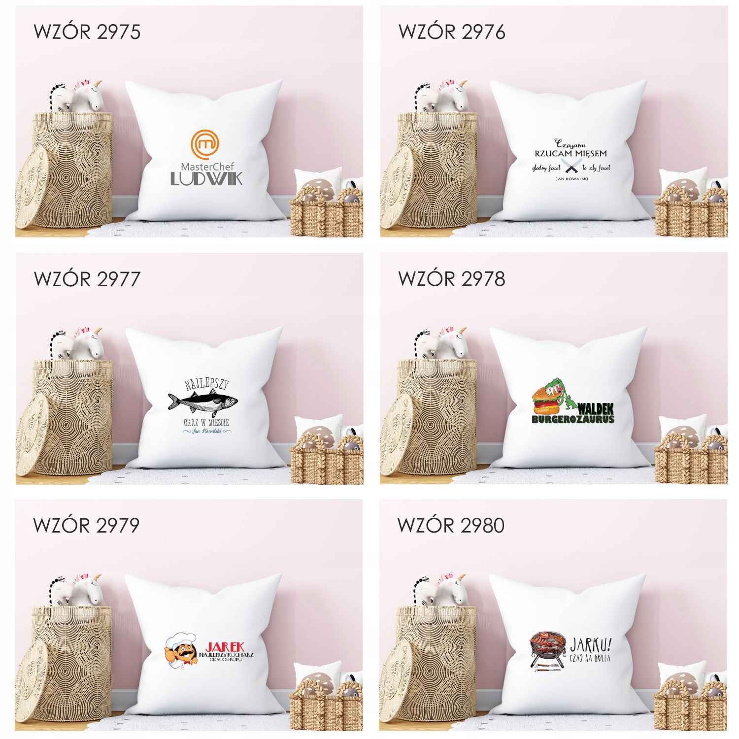 Poduszka z imieniem napis PREZENT MASTERCHEF Marka inna