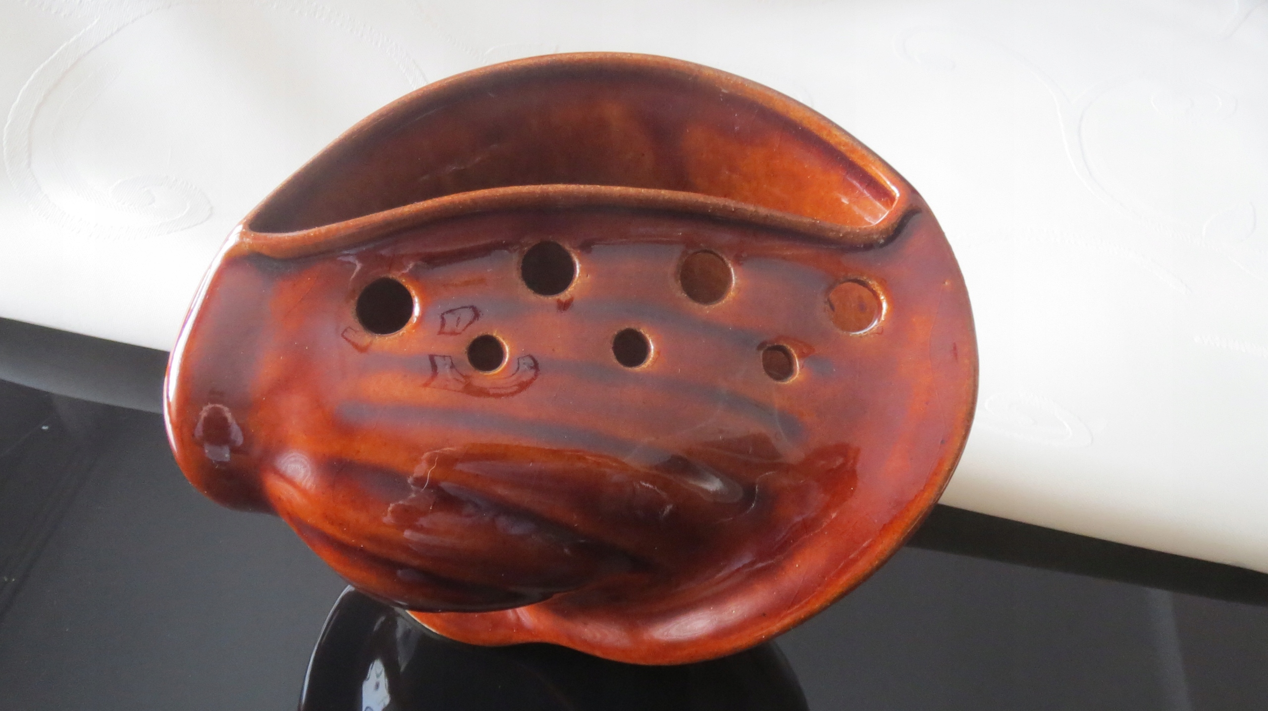Ikebana ceramiczna z lat 70-tych