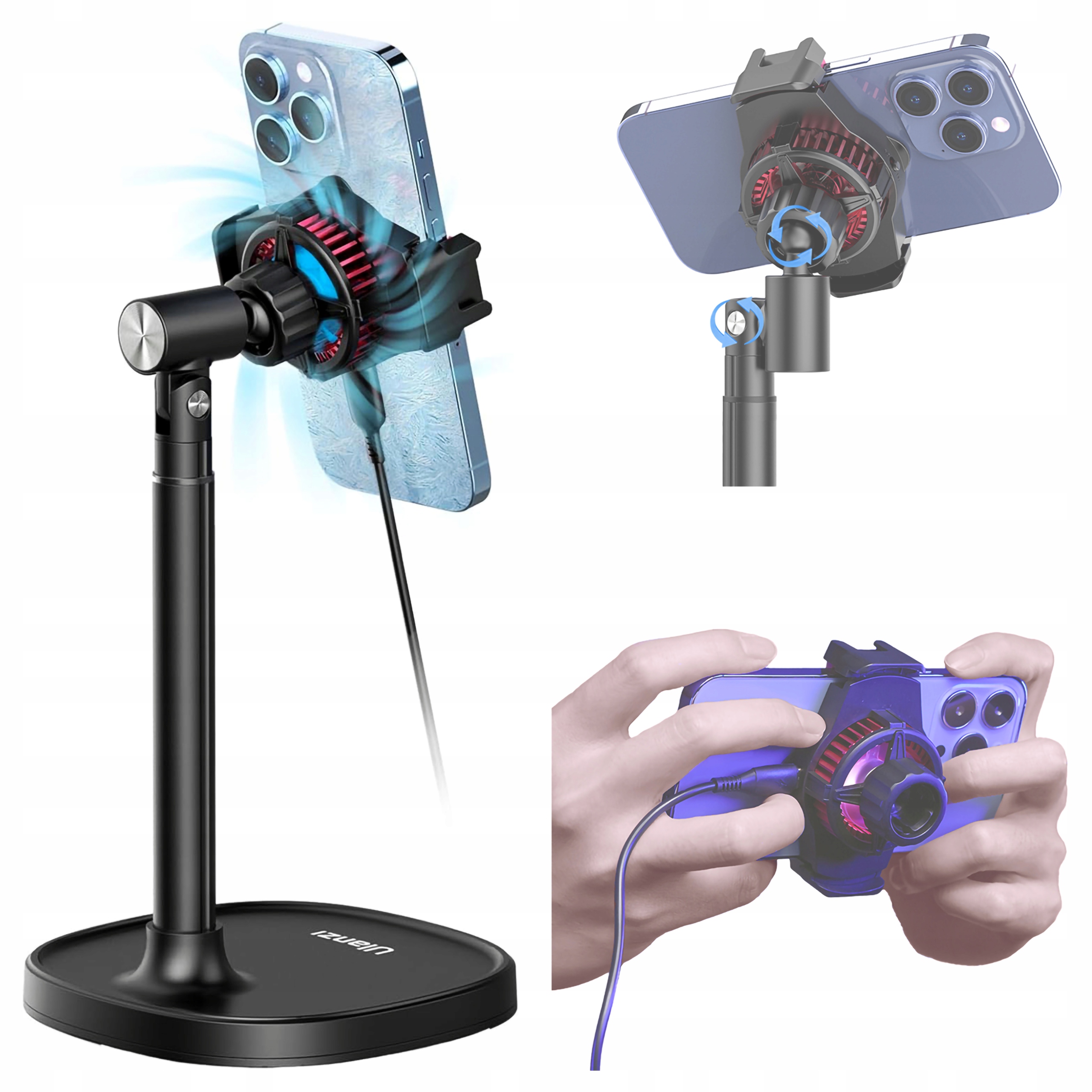 Statyw Uchwyt Ulanzi SK-06 Aktywne Chłodzenie Wentylator na Smartfon