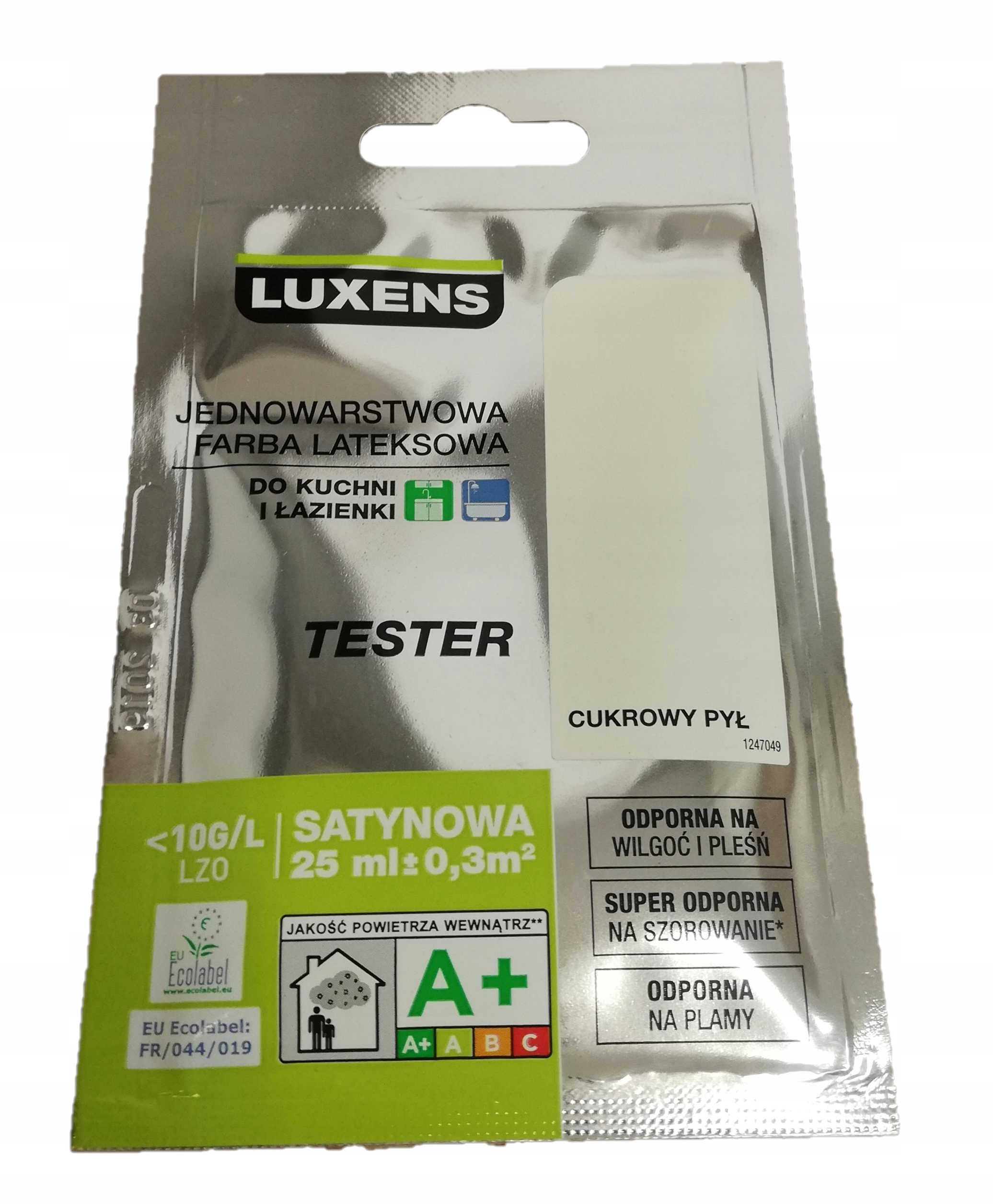 

Luxens Farba Lateksowa Cukrowy Pył tester