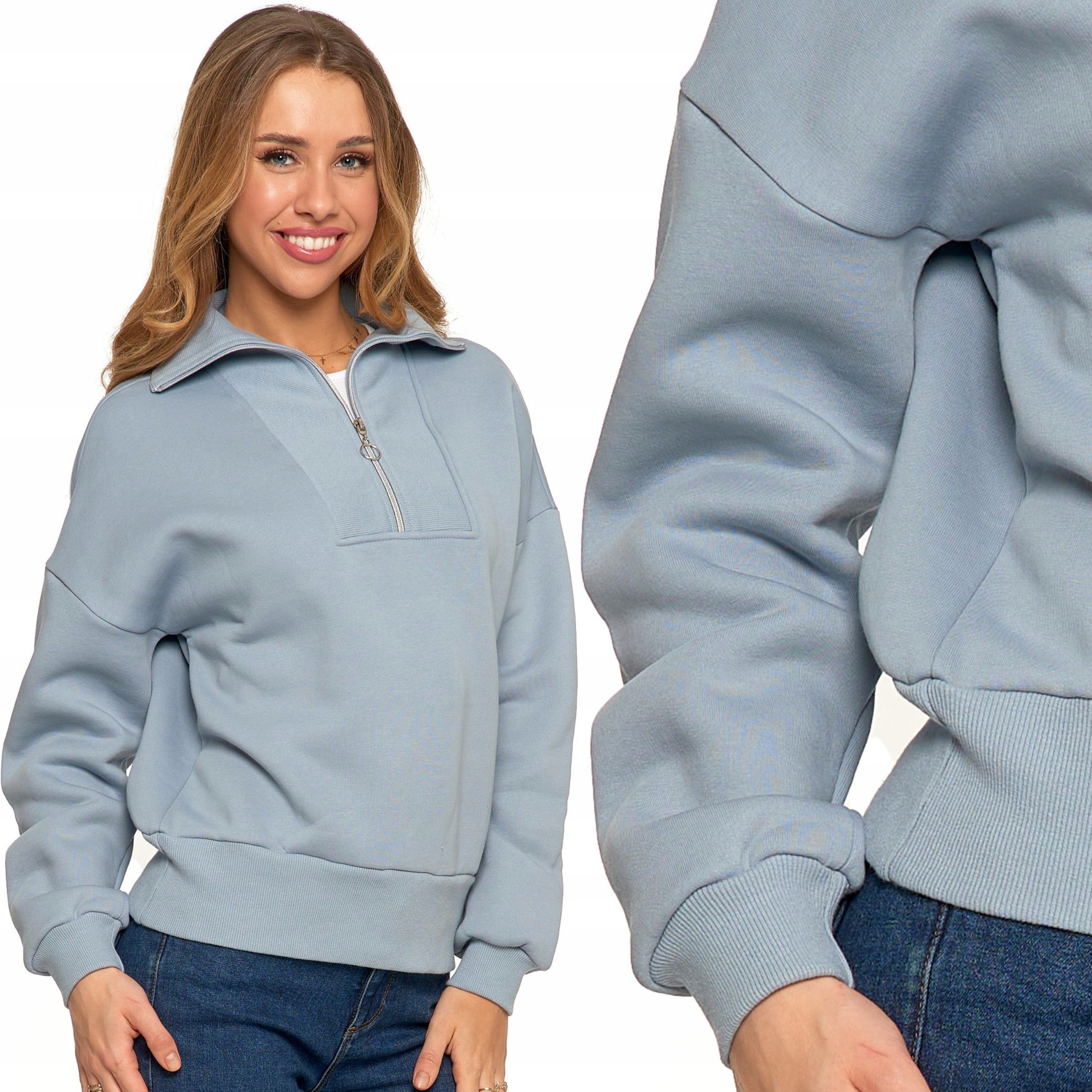 Rozepínací mikina na zip s Se Stojáčkem Elegantní zateplená Moraj L