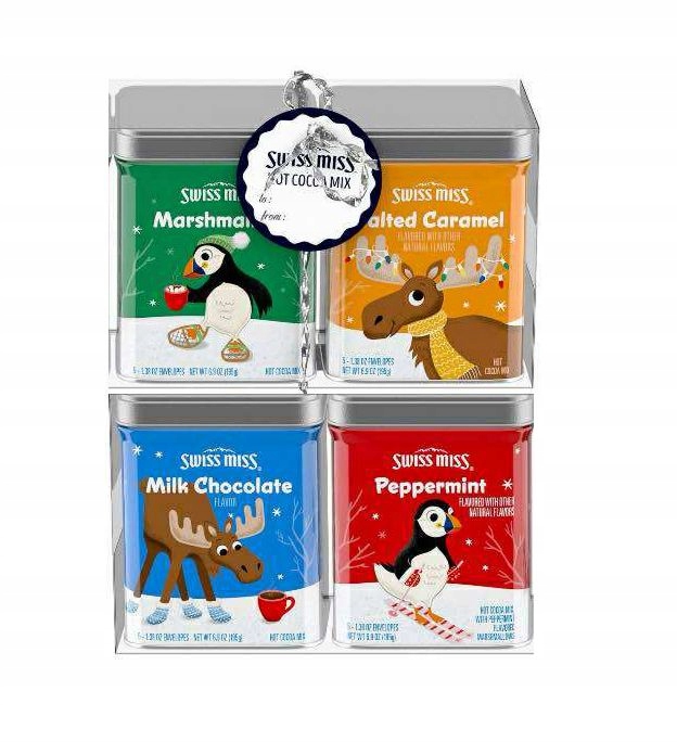 Levně Čokoláda Swiss Miss 4 plechovky Marshmallow Peppermint dárek Usa